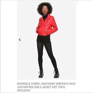 Riverdale “South side Serpents” Red Leather Jacket